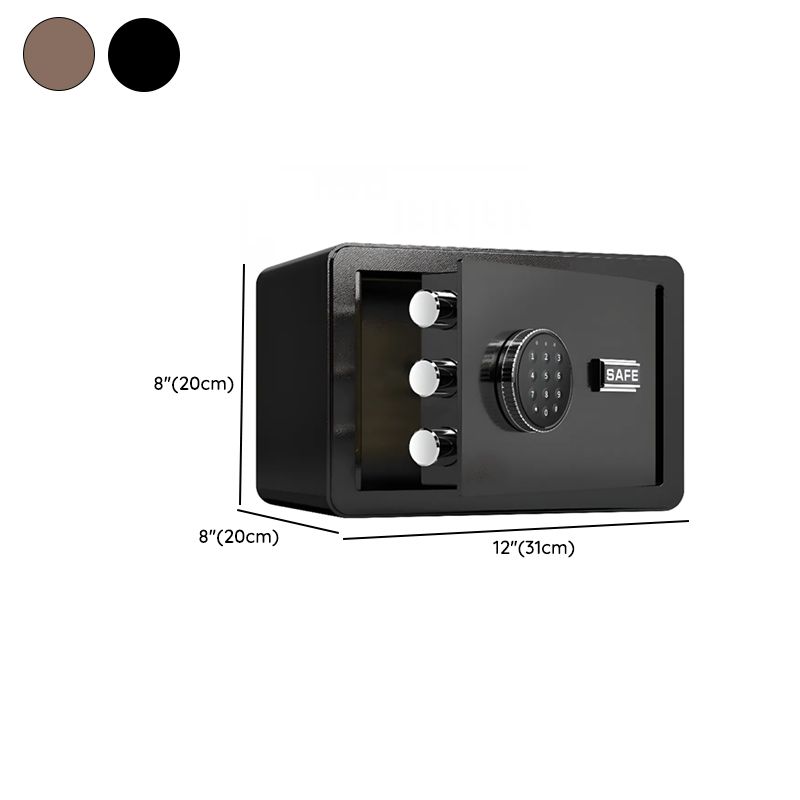 Steel Security Safe with Battery, Pry Resistant, Lockable with Keys and Interior Lining