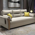 Fabric Sofa Bed Settee Furniture Flared Arm Latex Filled Sofa