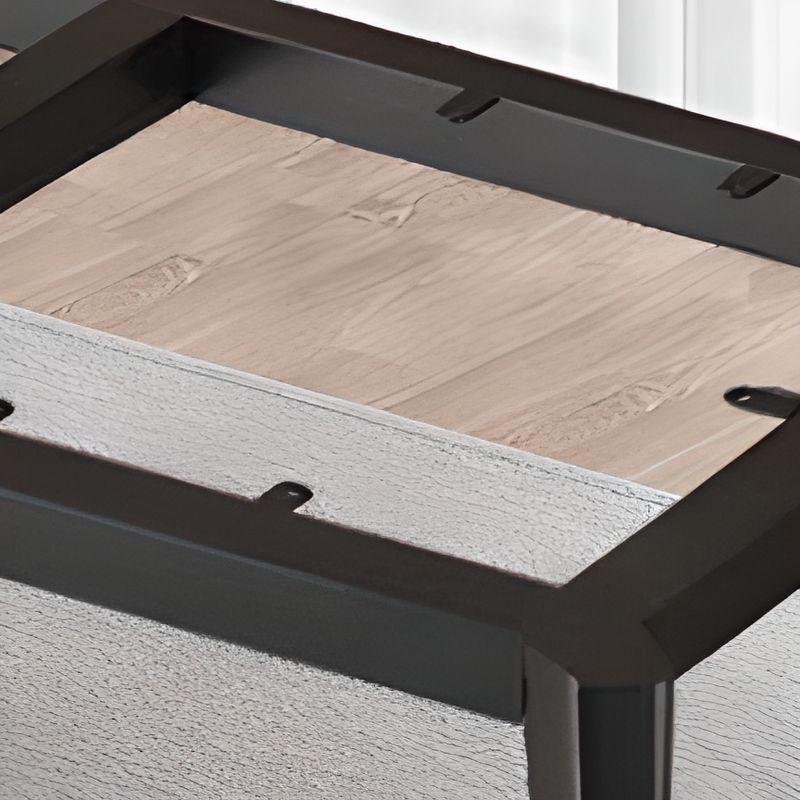 Casual Adjustable Writing Desk with Scratch-proof Parsons Base in Chalk/Sepia/Natural, Unattached with Foot Pad