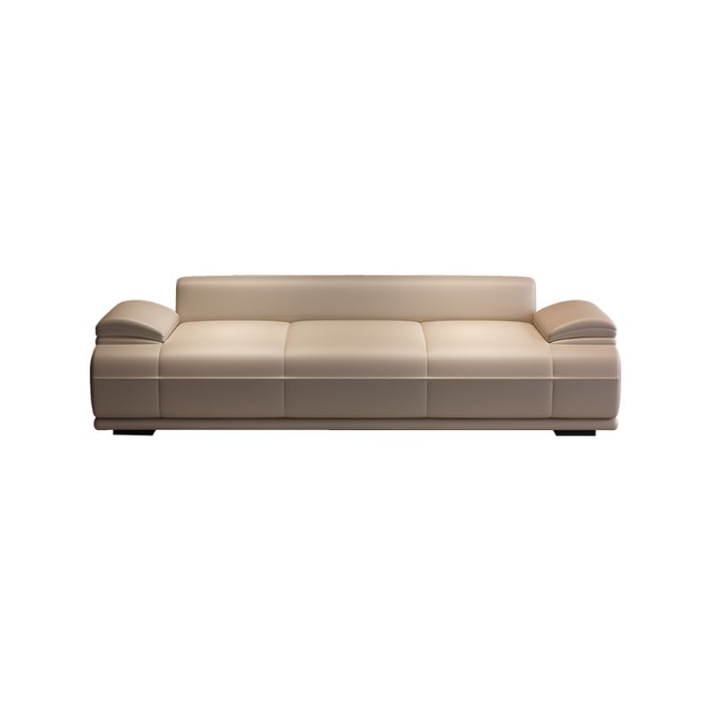 Trendy Upholstered Solid Color Accent Bench with Rear Seat Back, Armrest, and Cushioned Comfort