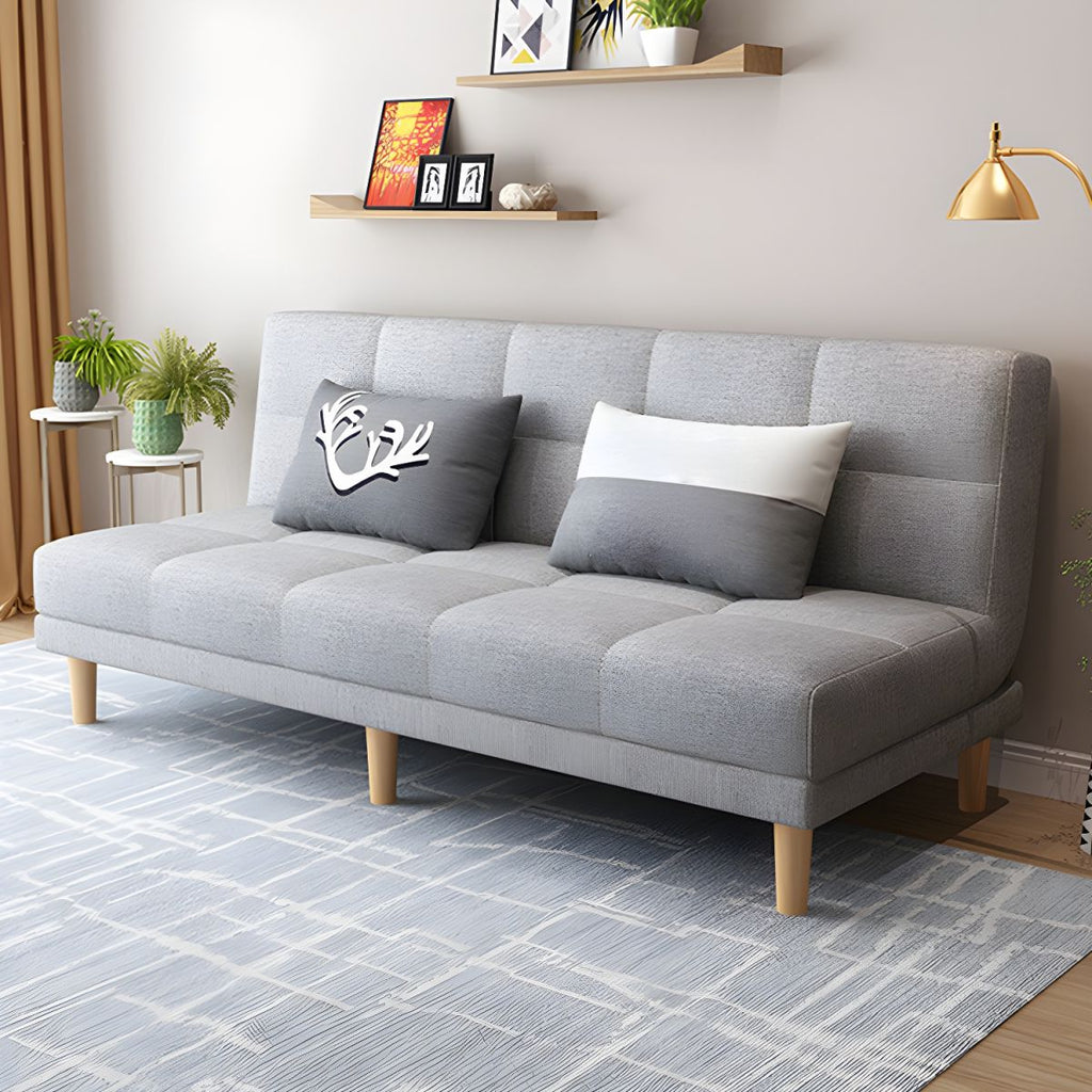 Contemporary Armless Standard Sofa Bed Dual Purpose Sofa for Living Room
