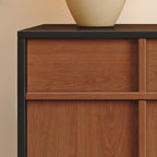 Trendy Wardrobe Chest Of Drawers with 2 Cabinets and 2 Interior Shelves