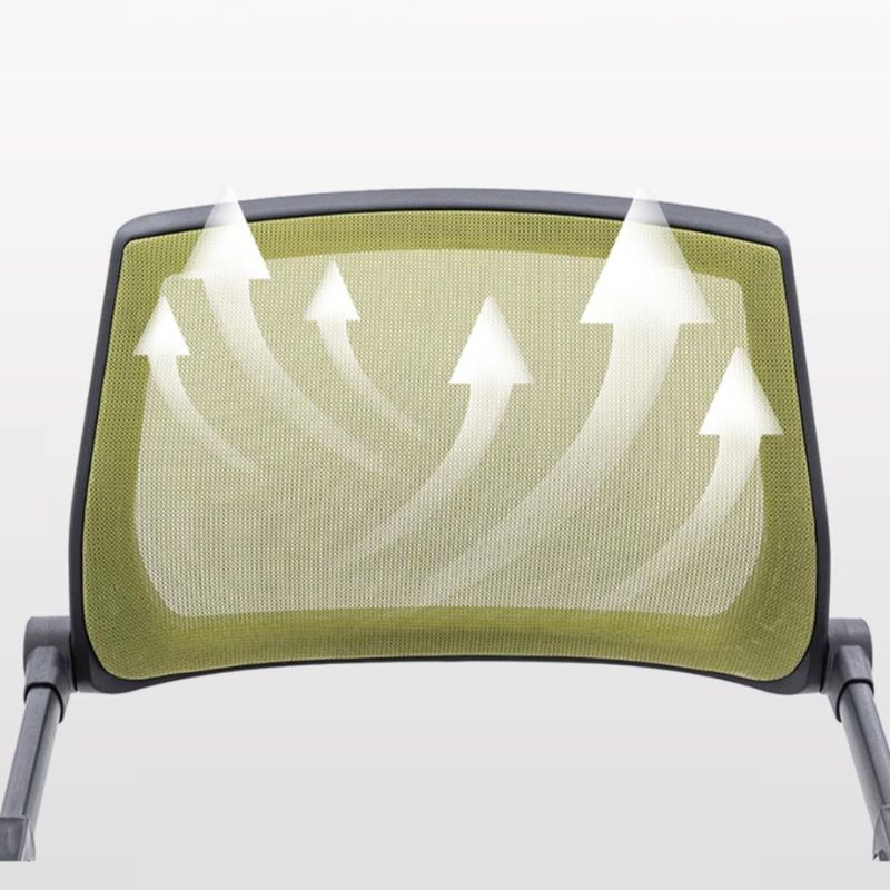 Solid Color Multipurpose Chair with Ventilated Back, With Arms, Pop Up Foldable Metal Frame for Tile Flooring