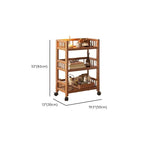 Tan Modern Tower Shelf with Compartment Drawers