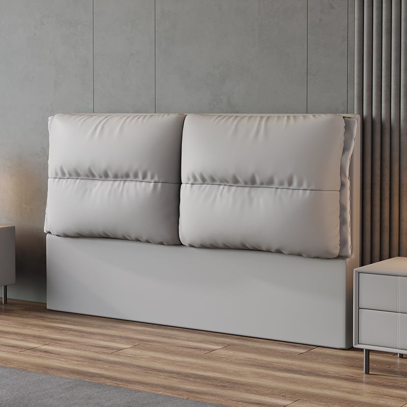 Trendy Panel Headboard in Laminate with No Distressing, Rectangle Shape for King/Queen/Full Bed, Featuring Sponge Upholstery and Standard Height