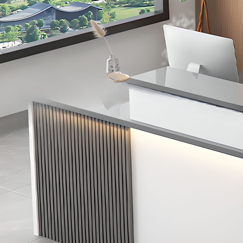 L-Shape with Cupboard Hutch Keyboard Tray Cable Management 2 Drawer Pedestals Filing Cabinet and Desk Return