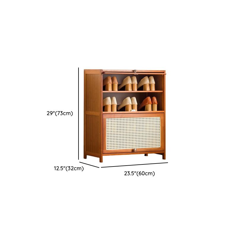 Sepia Bambusa 4-tier Shoe Storage Cabinet