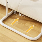 Casual Adjustable Height Laptop Cart with Casters and Ergonomic Tilt