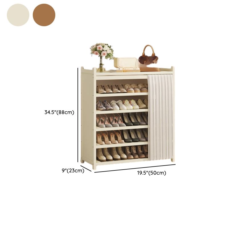 Art Deco Bambusa Rectangle Shoe Rack with 6 Shelves/5 Shelves/8 Shelves, Drawing Room, 21-30 Pairs/11-20 Pairs/31-40 Pairs