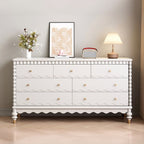 Trendy Natural Wood Console Dresser/Gentleman's Chest with Horizontal/Vertical Orientation
