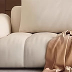 Off-White Standard Sofa with Armrest for Drawing Room