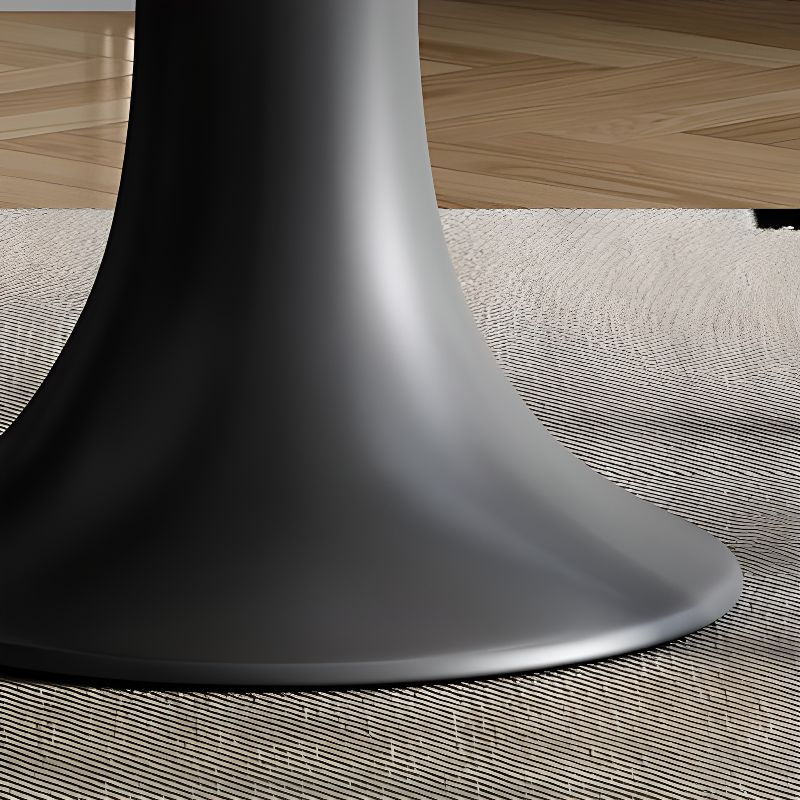 Stone Dining Table with Ink Base for Seating for 8/Seating for 6/4-person Seat, Anti-Fouling Sintered Stone Tabletop