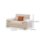 Beige Standard Sofa/Loveseat with Arm and 3 Pillows