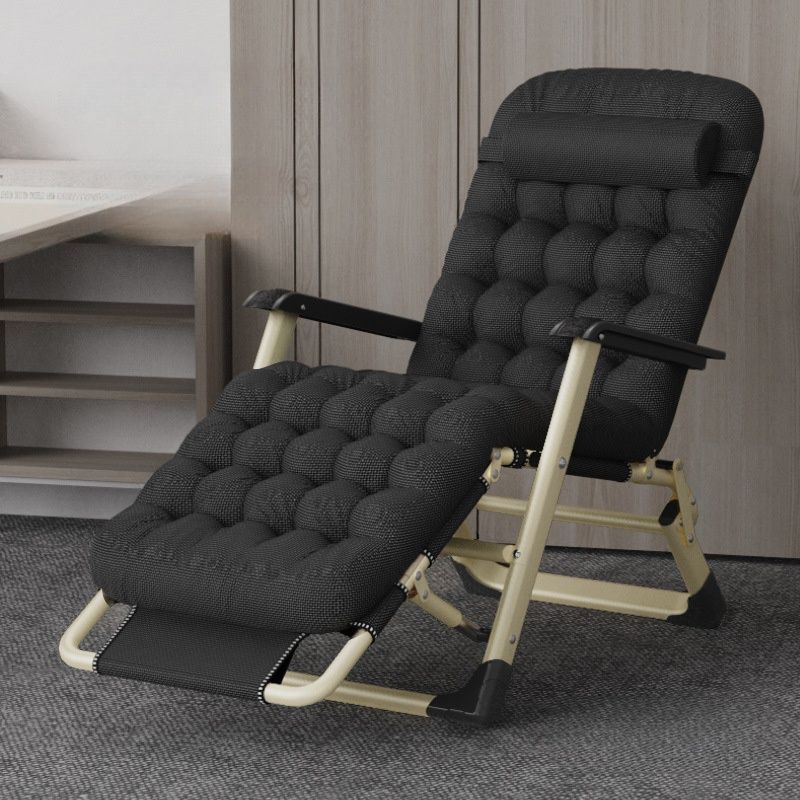 Contemporary Solid Color Reclining Chair with Non-Rocking Base, Removable Cushion, Locking Back Angle, Decorative-Stitched Tufting, and Independent Back Movement