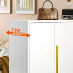 Metal 5 Tiers Shoe Stack with Shelf, Unattached Gate, Dustproof Cover, and Closed Back