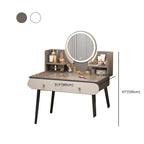 Modern Simple Style Standard Lumber Vanity Set with Mirror Lights & Drawers