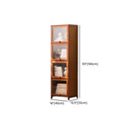 Sepia Organizing Shelf with 5-Cabinet/4-Cabinet/3 Cabinets and 5-Shelf/4 Shelves/3-Shelf in Vertical Closed Back Design
