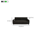 Dark Gray/Sage/Off-White Standard Sofa with Armrest for Drawing Room
