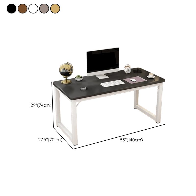 Casual Adjustable Writing Desk with Scratch-proof Sleigh Base in Ink/Light Gray/Sepia, Unattached Installation and Caster Options