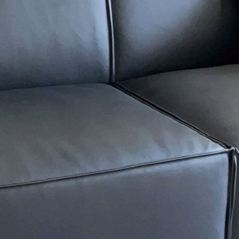 Drawing Room Standard Sofa/Single Sofa in Midnight Black with Armrest and 3 Pillows/1 Pillow