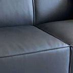 Drawing Room Standard Sofa/Single Sofa in Midnight Black with Armrest and 3 Pillows/1 Pillow