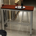 Sleek Modern Armless Bar Stool Set with Footrest - Stylish Seating for Your Home Bar