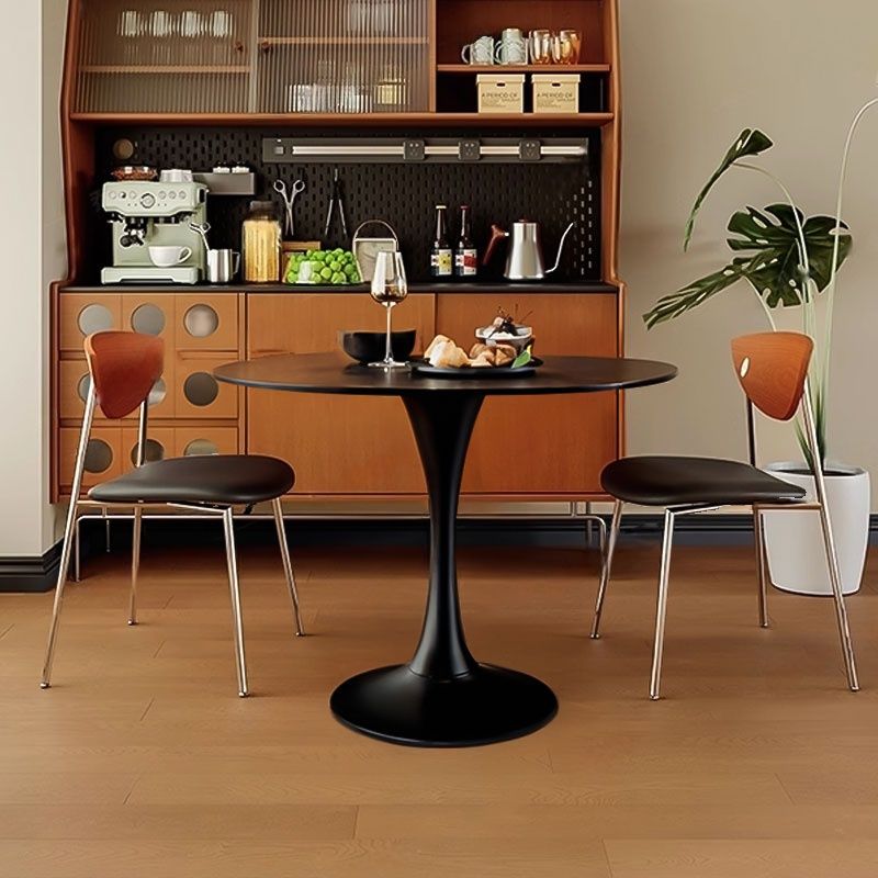 Laminate Dining Table with Pedestal Base, No Extra Durability, Available as 2-seater/4-seater