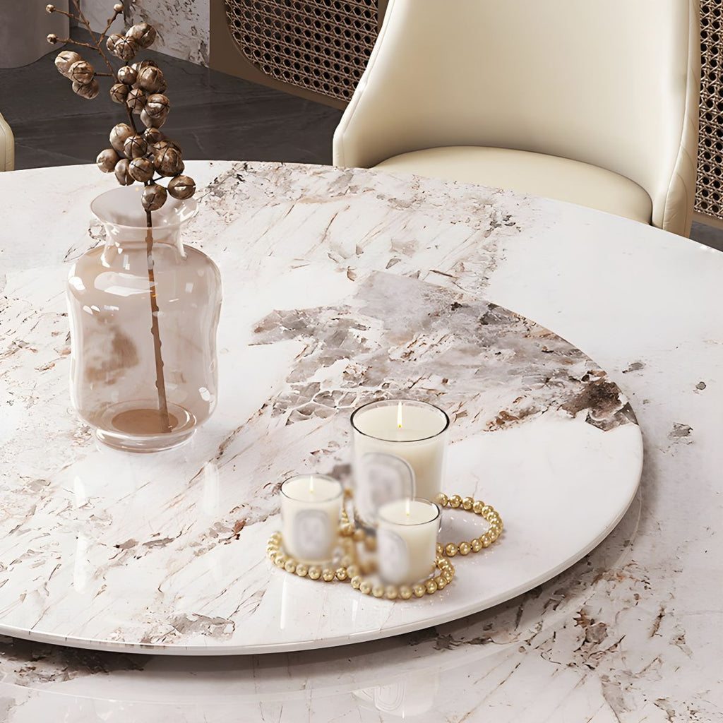 Glam 1/3/4/5/7 Pieces Dining Sets Round Dining Room Table Set