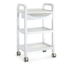 Three-Story Utility Carts Metal Bracket with Drawer and Casters