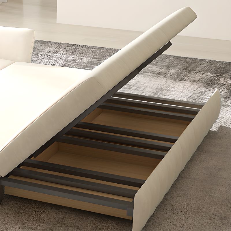 Stain Resistant Chalk California King Size/Queen Size/Full Size Button-tufted Day Bed and Futon with Cushion Back, Stockroom and Flared Arm