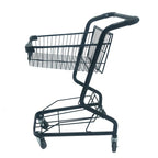 Steel All Ages Office Rolling Cart with 2 Tiers, Handle & Casters, Multi Color