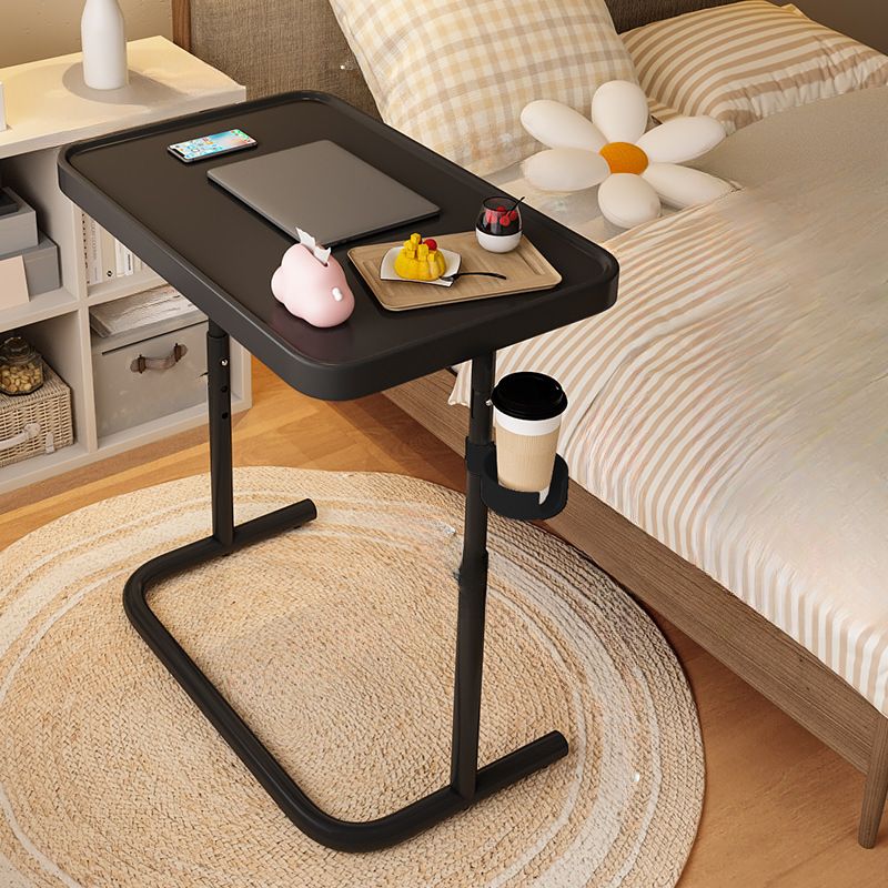 Casual Adjustable Height Laptop Cart with Casters and Ergonomic Tilt