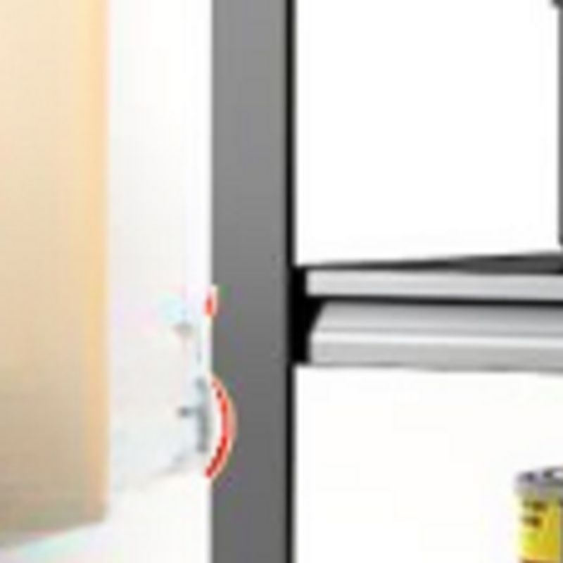 Minimalist Alloy Warehouse Storage Rack with Adjustable Shelves, Detached for General Storage