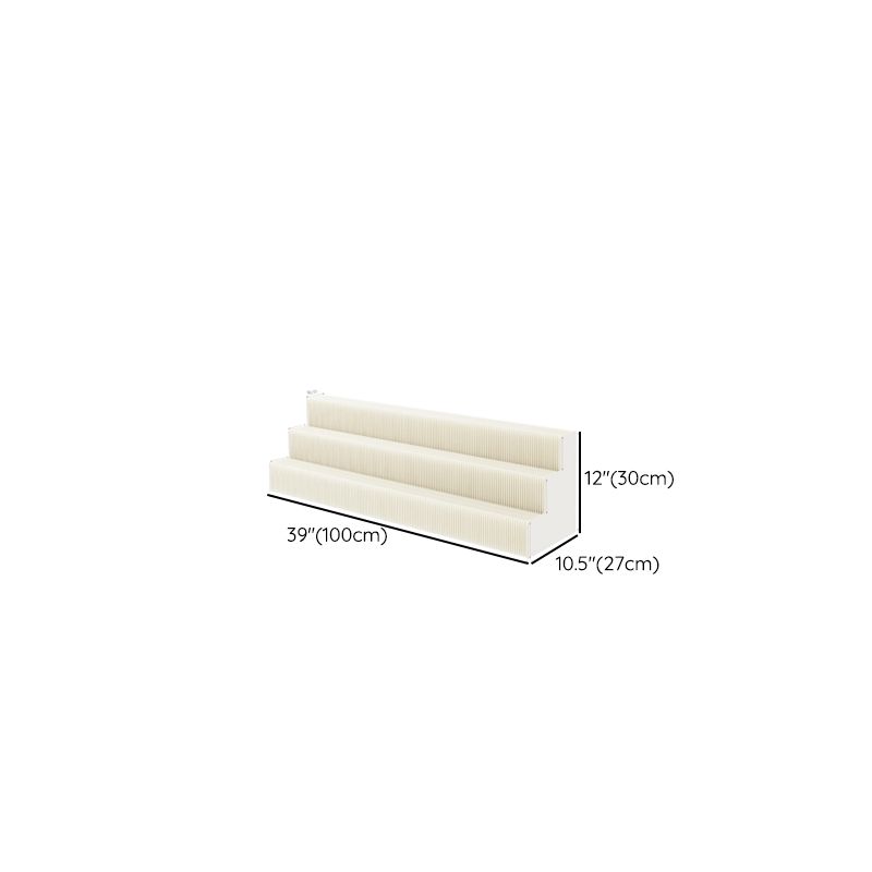 40 to 49 in/20 to 29 in L x Up to 19 in W x 10 to 19 in/Up to 9 in H White Folding Unfinished Display Table with Single Pedestal Base