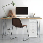 Compact Steel Filing Cabinet with Soft Close Drawers & Casters