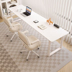 Casual Writing Desk with Easy Assembly, Scratch-proof Sleigh Base, Chalk Slate Top