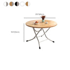 Silver Veneer Dining Table with Crossed Legs, Foldable Square Top for 2-seater, Scratch Resistant
