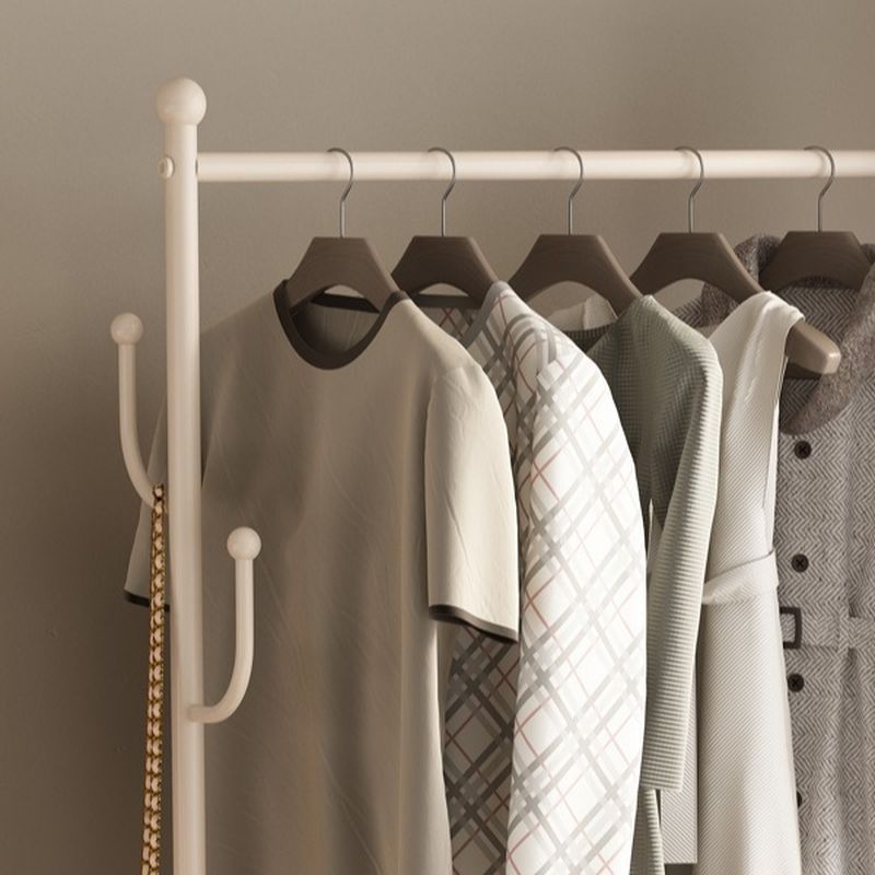 Modern Simple Style/Glam Hall Rack with Receptacle Storage, Steel Frame, 1 Basket, and Alloy Hook