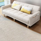 Modern Wood Frame Sofa with Anti Cat Scratch Fabric and Pillow Back