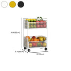 Portable Center with Metal Countertop, Basket, and 3/2 Baskets