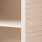 Chalk Simplistic Hall Rack with Repository and Steel Frame