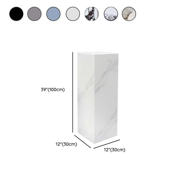Up to 19 in L x 30 to 39 in/20 to 29 in H Stone Marble Square Unfinished Display Table