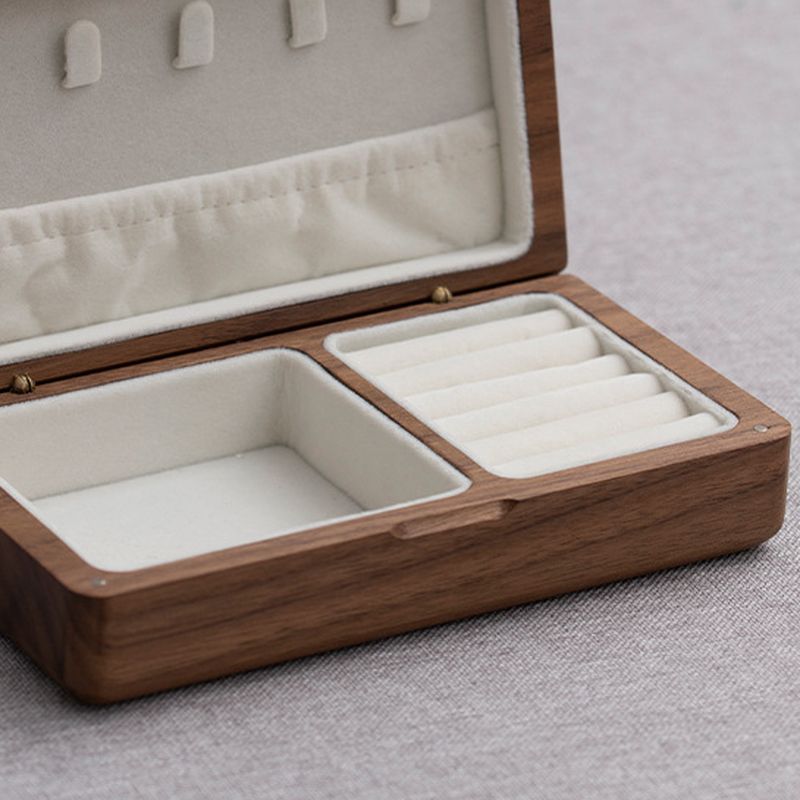 Modern & Contemporary Solid Color Jewelry Armoire in Natural Wood