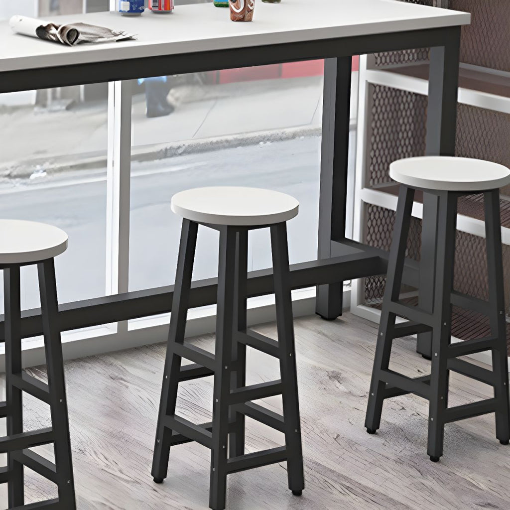 Modern Style 1/4/5 Pieces Wood Rectangular Bar Table Set for Dining Room