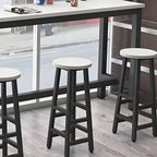 Modern Style 1/4/5 Pieces Wood Rectangular Bar Table Set for Dining Room