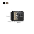 Steel Security Safe with Battery, Pry Resistant, Lockable, Keys, Interior Lining, and Shelves