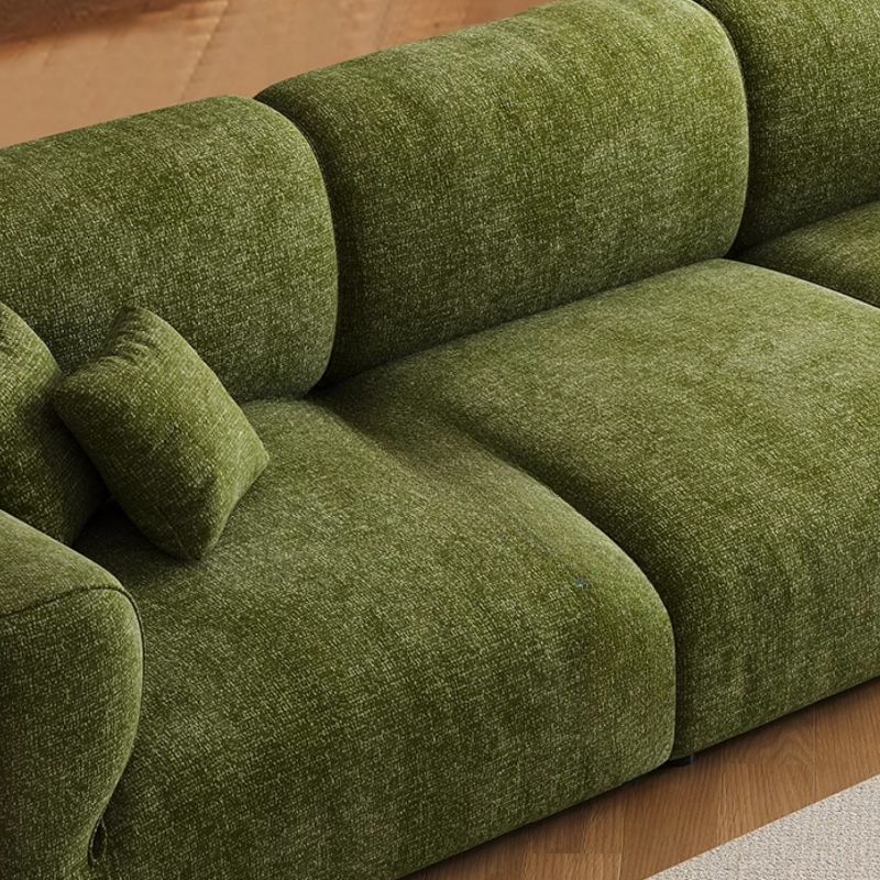 Drawing Room Standard Sofa/Loveseat in Soft-pile Fabric with Sage Upholstery and Armrest