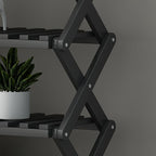 Art Deco Bambusa Rectangle Shoe Rack with 6/4/5 Shelves, Capacity for 1-30 Pairs, Drawing Room