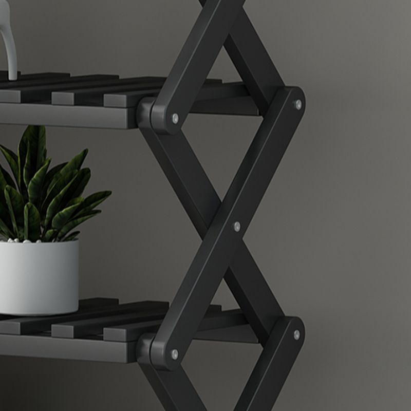 Art Deco Bambusa Rectangle Shoe Rack with 6/4/5 Shelves, Capacity for 1-30 Pairs, Drawing Room