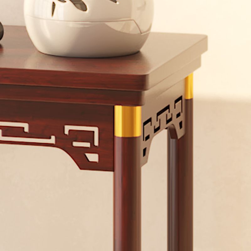 Auburn 2 Tiers/3 Tiers Rectangle/Square Plant Stand Side Table with Natural Wood Top, 1 Piece Set, 2 Shelves/3 Shelves, and Legs